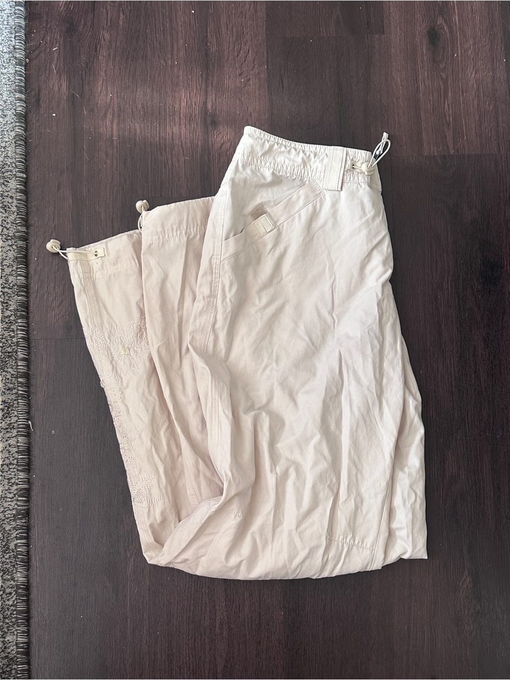Women's Lightweight Cream Casual Pants